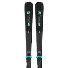 Salomon Womens S/FORCE 7 & M10 Bindings On-Piste Ski Package