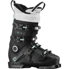 Salomon Womens S/MAX 80 On Piste Ski Boots - Black / Sterling Blue