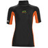 Sola Junior Short Sleeve Rashvest 2023 - Black/Orange A1743
