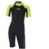 Sola Junior Storm 3/2mm Shorty Wetsuit 2023 - Graphite/Green A1723