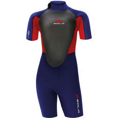 Sola Junior Storm 3/2mm Shorty Wetsuit 2022 - Red Ranger A1723