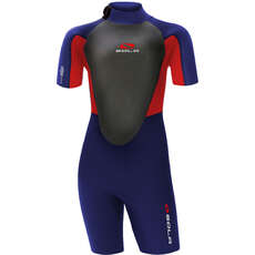 Sola Junior Storm 3/2mm Shorty Wetsuit 2023 - Red Ranger A1723