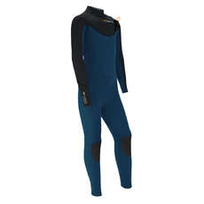 Sola Kids System 5/4mm Front Zip Wetsuit  - Black/Blue Melange A1507