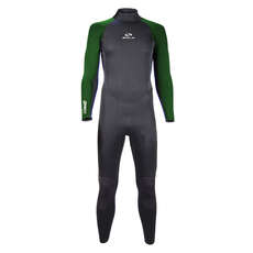 Sola Blaze 5/4mm GBS Back Zip Wetsuit  - Black/Forest A1502