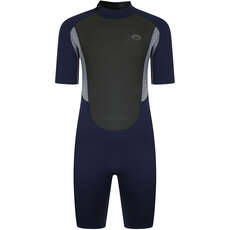 Typhoon Storm3 3/2mm Shorty Wetsuit  - Navy/ Grey Marl 250797