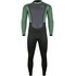 Typhoon Storm3 3/2mm Back Zip Wetsuit 2023 - Black/Green 250775