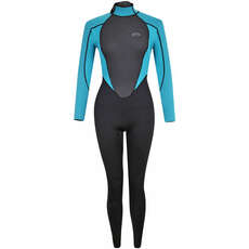 Typhoon Womens Storm3 3/2mm Backzip Wetsuit  - Aqua 250885