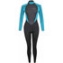 Typhoon Womens Storm3 3/2mm Backzip Wetsuit - Aqua 250885