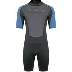 Typhoon Swarm3 3/2mm Shorty Wetsuit - Black/Blue Steel 250983