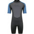 Typhoon Swarm3 3/2mm Shorty Wetsuit 2023 - Black/Blue Steel 250983