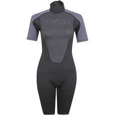 Typhoon Womens Swarm3 3/2mm Shorty Wetsuit  - Black/Graphite 250986