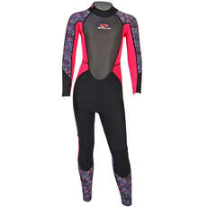 Sola Junior Storm 3/2mm Fullsuit Wetsuit  - Pink Berry