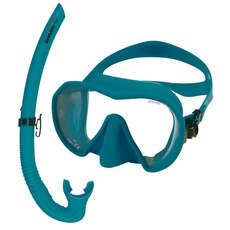 Beuchat Maxlux S Mask & Snorkel Set - Atoll Blue