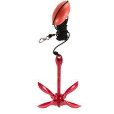 2023 Cressi Squid Foldable Kayak & SUP Anchor Set - Red NS000000