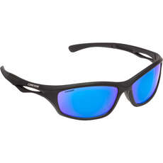 Cressi Sniper Polarized Sunglasses - Black/Blue Mirror