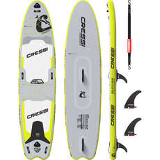 Cressi 12'2" Solid Double Inflatable iSup Package - Grey/Fluo NB001270