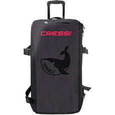 Cressi Whale Scuba Bag - Wheeled Gear Bag - Black - UA926050