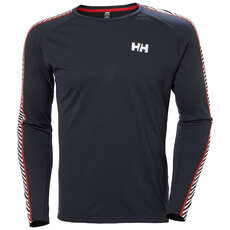 Helly Hansen Lifa Active Stripe Crew Thermal Top - Navy 49412