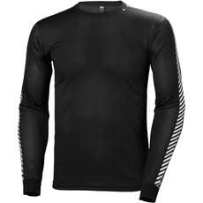 Helly Hansen Lifa Stripe Thermal Base Layer Top  - Black