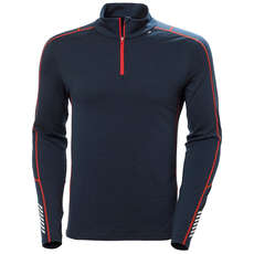 Helly Hansen HH Lifa Merino Lightweight 1/2 Zip Thermal Top  - Navy