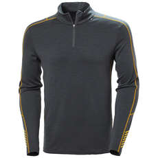 Helly Hansen HH Lifa Merino Lightweight 1/2 Zip Thermal Top  - Slate 49369