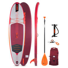 Jobe Mira 10.0 Inflatable Paddle Board SUP Package 2022 - Red