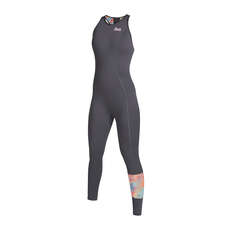 Mystic Womens Lunar 2mm Back-Zip Long Jane Wetsuit  - Dark Grey