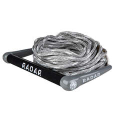 Radar Global Water Sports 13-Inch Handle with 75 Rope - Silver/White