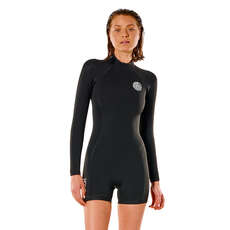 Rip Curl Womens Dawn Patrol 2/2mm LS Spring Wetsuit  - Black WSP7GW