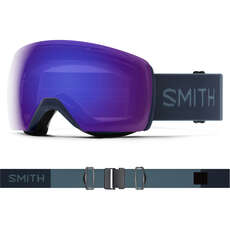 Smith Skyline XL Snow Goggles - French Navy / ChromaPop Violet Mirror Smith Skyline XL Snow Goggles - French Navy / ChromaPop Violet Mirror
