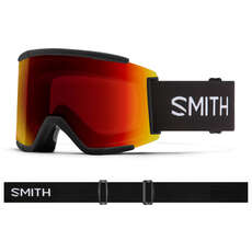 Smith Squad XL Snow Goggles - Black / ChromaPop Red Mirror