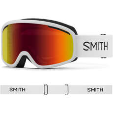 Smith Vogue Snow Goggles - White / Red Solx Mirror Antifog