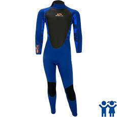 Sola Junior Storm 3/2mm Fullsuit Wetsuit - Blue/Camo Sola Junior Storm 3/2mm Fullsuit Wetsuit - Blue/Camo