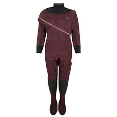 Typhoon Ladies Beadnell Ezeedon Drysuit & Undersuit - Plum/Grey 100192