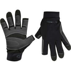 Typhoon Raceline 2.0 Full Finger Sailing Gloves  - Black 310250