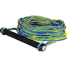 Radar Global Water Sports 12-Inch Handle with 75 Rope - Yellow/Blue Radar Global Water Sports 12-Inch Handle with 75 Rope - Yellow/Blue
