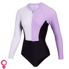 Mystic Womens Jayde Long Sleeve Swimsuit Rashvest - Pastel Lilac 220291 Mystic Womens Jayde Long Sleeve Swimsuit Rashvest - Pastel Lilac 220291