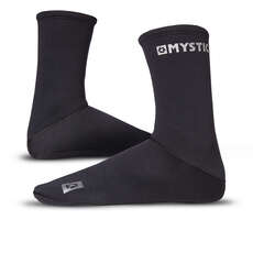 2022 Mystic Neoprene Semi Dry Socks - Black 210810
