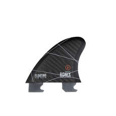 Ronix 3.0-Inch Button Center Wake Surf Floating Fin - Caffeinated Red/Black