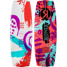 Ronix Girls August Boat Board - White/Purple/Coral/Blue