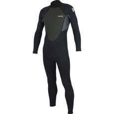 Alder Impact 3/2mm Flatlock Backzip Wetsuit - Black/Grey 2023 - WS23MIF