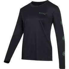 Mystic Womens Jayde Long-Sleeve Rashvest - Black 230156