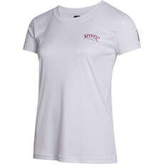 Mystic Womens Jayde Short-Sleeve Rashvest - White 230157