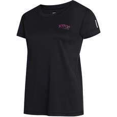 Mystic Womens Jayde Short-Sleeve Rashvest - Black 230157