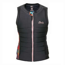 Mystic Womens Juice Wake Boarding Front-Zip Impact Vest - Dark Grey 230223