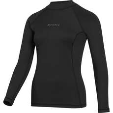 Mystic Womens Thermal Long Sleeve Top  - Black 230178