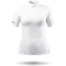 Zhik Womens ECO Spandex Rash Guard Short Sleeve - White DTP-0067
