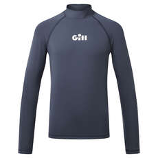 Gill Junior ZenZero Rash Vest Long Sleeve - Dark Blue - 5109J