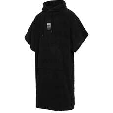 Mystic Jaquard Cotton Poncho Robe  - Black 240416