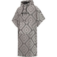 Mystic Jaquard Cotton Poncho Robe  - Black/White 240416